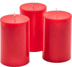 Stumpenkerze 3er-Set